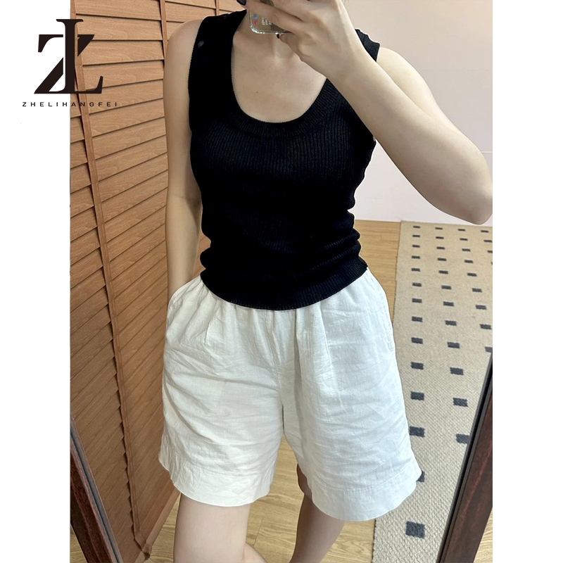 ZHELIHANGFEI Áo dệt kim mỏng cổ chữ U cổ chữ U dành cho nữ mùa hè 2026 | BigBuy360 - bigbuy360.vn