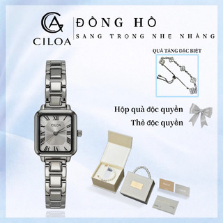 [CILOA]thời trang nữ vòng tay chính hãng nút bướm thạch anh mặt vuông sang trọng nữ chính hãng đồng hồ nữ chống nước 0690