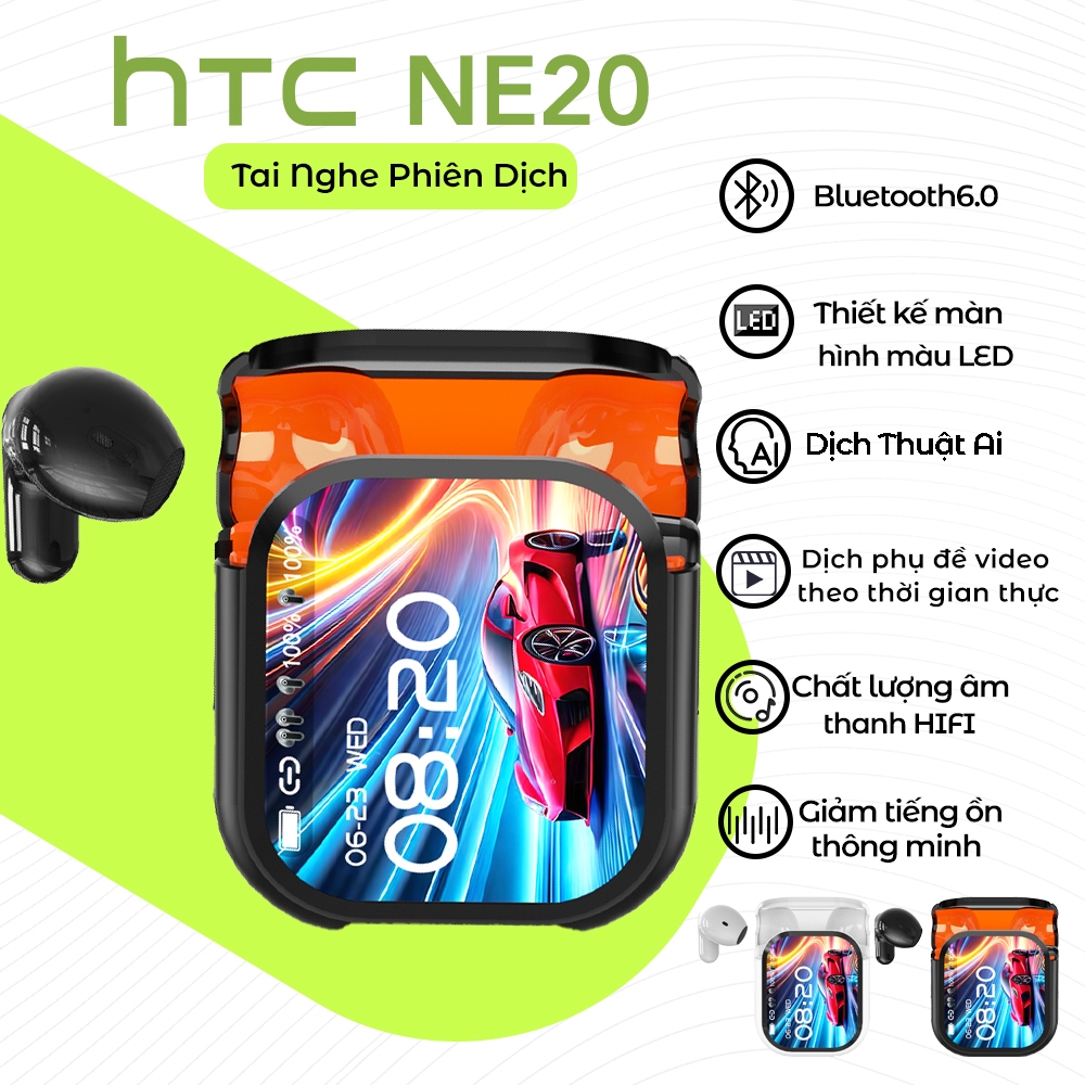 HTC NE20 Hỗ trợ dịch phụ đề video theo thời gian thực  Tai Nghe Phiên Dịch AI Thời Gian Thực 134 Ngô