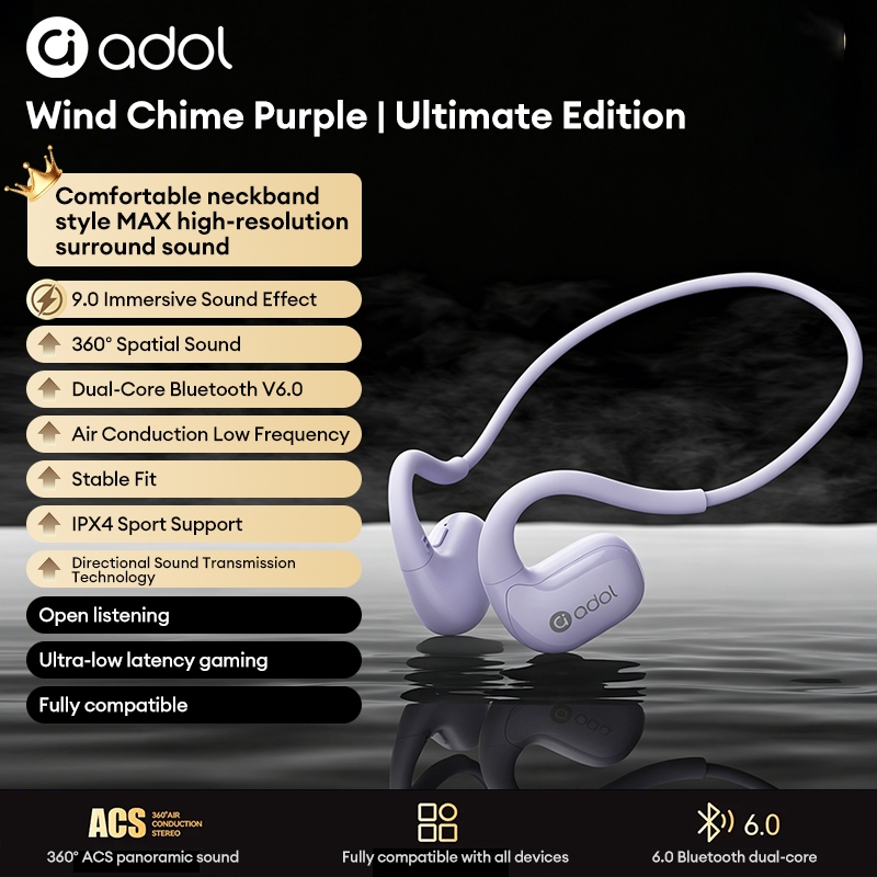 Tai nghe Bluetooth Asus Adol G150 360 ° Âm thanh toàn cảnh Độ trễ siêu thấp Chống nước Siêu bền Nhẹ Mặc Bluetooth 6.0 | BigBuy360 - bigbuy360.vn