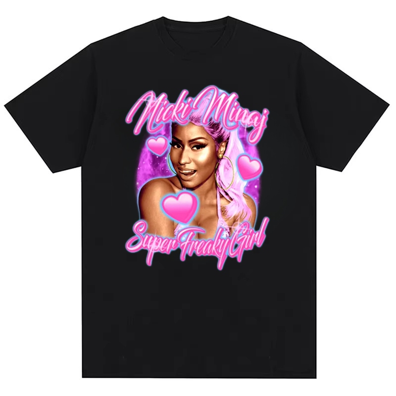 Áo Thun Cotton Nguyên Chất In Hình Nicki Minaj Phong Cách Thời Trang Summer