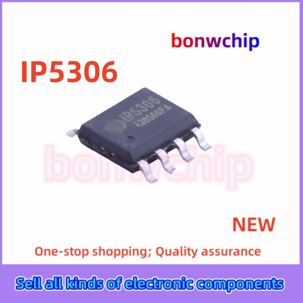 5 Cái / lốc Thương Hiệu Mới IP5306 5306 Miếng Dán SOP-8 Sạc Ngân Hàng Điện Sạc Chip
