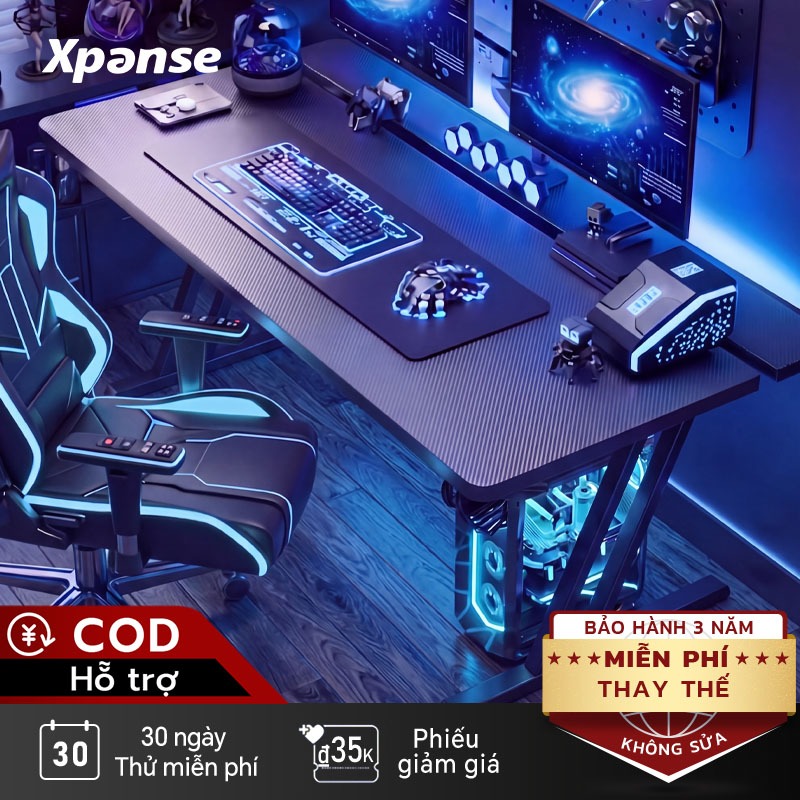 Xpanse F3 bàn gaming nắp lật giấu dây,mặt bàn carbon chống trầy xước,bàn chữ ZK|bàn làm việc | bàn làm việc văn phòng | BigBuy360 - bigbuy360.vn