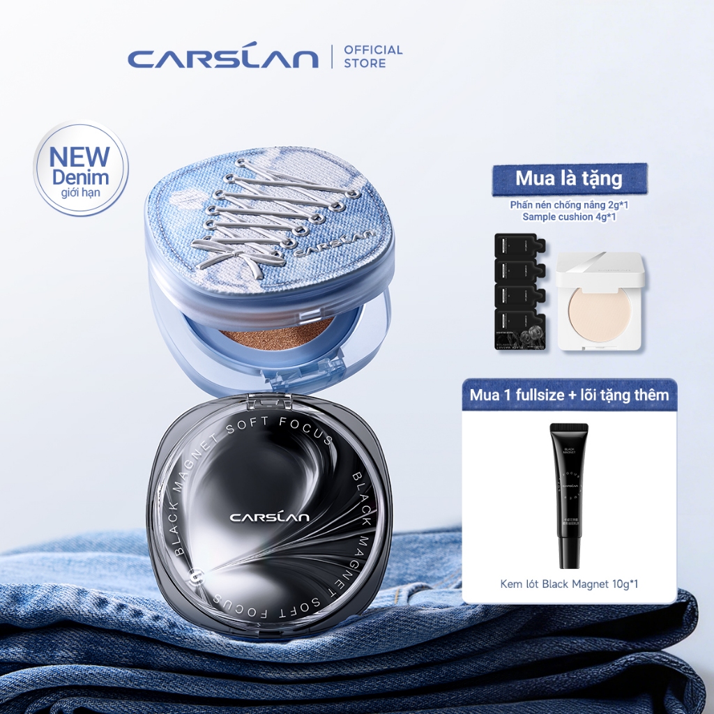 Carslan Black Magnet Air Cushion Bảo hiểm kiểm soát dầu Mặc dài 13g