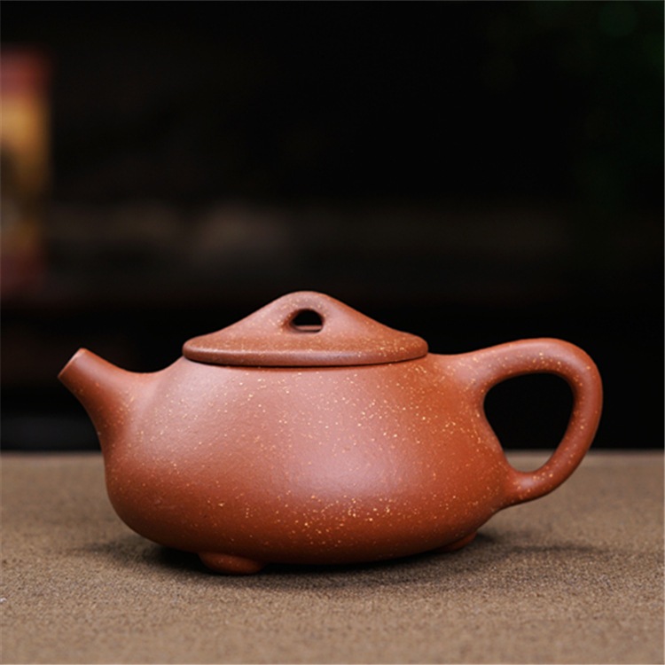 230CC Thật Handmade Yixing Đất Sét Ấm Trà Ấm Siêu Tốc Trung Quốc Puer Bộ Trà Kung Fu Zisha Teaware