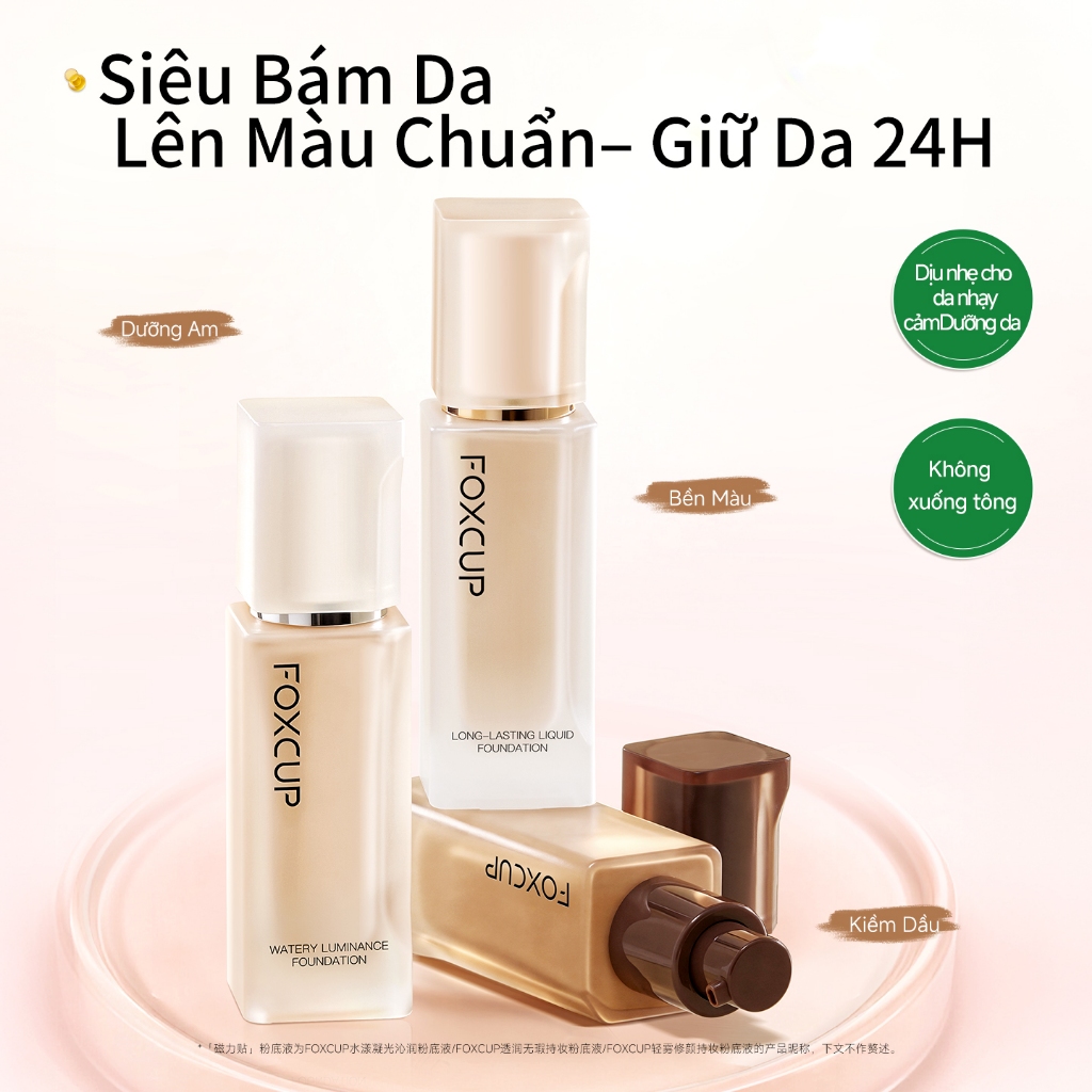 Kem nền trang điểm không săm dưỡng ẩm FOXCUP