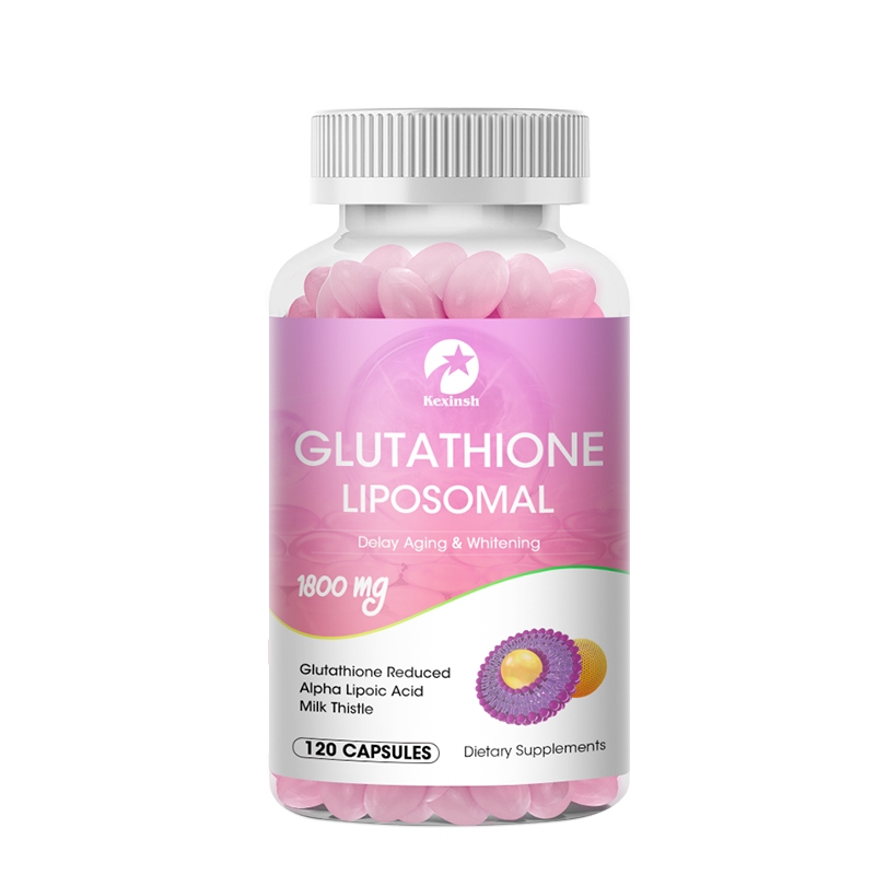 Kexinsh Glutathione Viên nang 1800mg Công thức làm trắng da Chống lão hóa Giảm nếp nhăn Vết đen Làm 