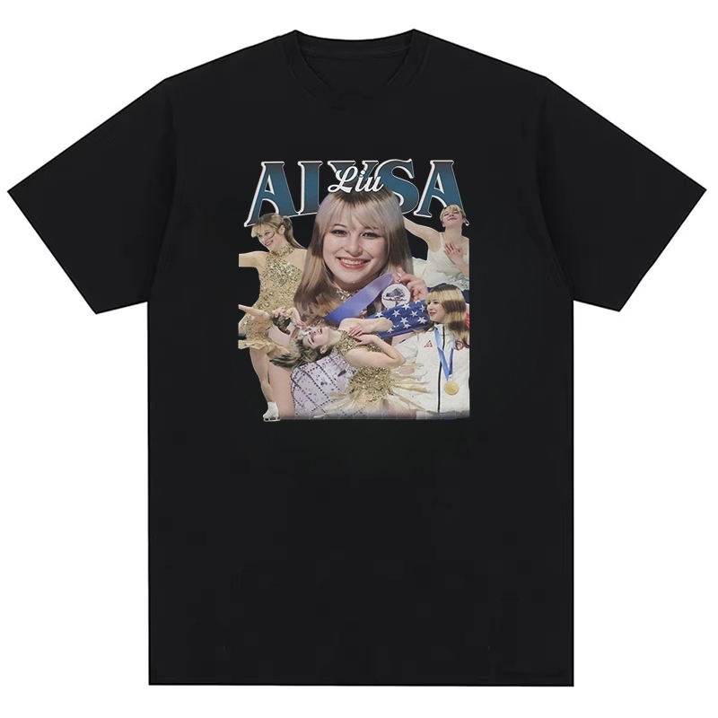 Poster Alyssa Liu trượt băng retro thập niên 90 - 100% cotton
