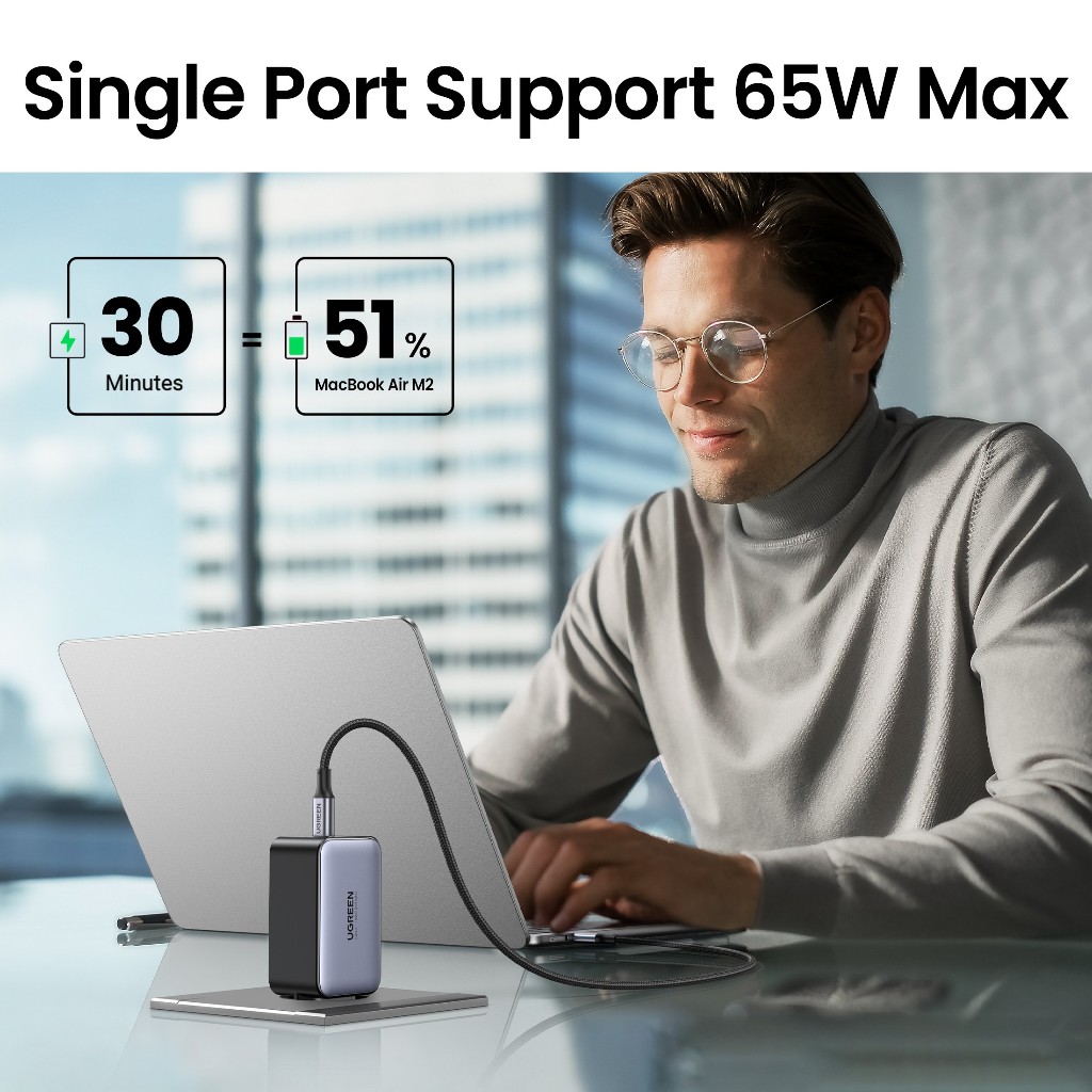 Sạc UGREEN Nexode Phiên Bản Genshin Impact 65W 2C1A Charger Nexode Charger | BigBuy360 - bigbuy360.vn