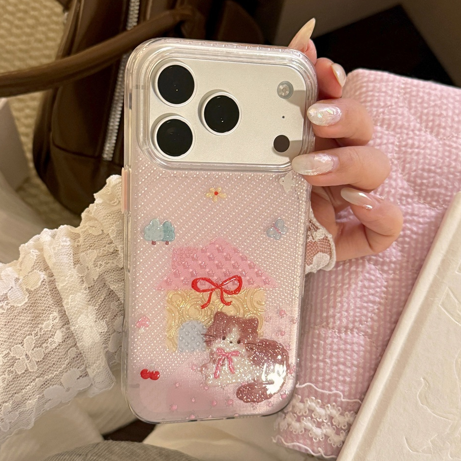 Dành Cho iphone Case 17 Pro Max 16 Pro Max 15 Pro Max Liusha Powder House Mimi Vỏ Điện Thoại