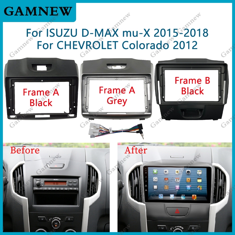 9 Inch Khung Xe Fascia Adapter Cho 2012 ISUZU D MAX (9INCH) 2012 ISUZU D MAX 9 "Android Radio Dash L