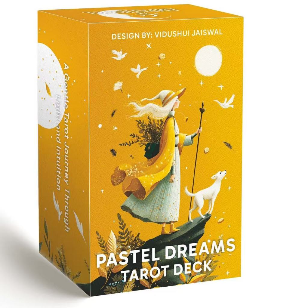 Heaven and Earth Cover 12X7cm Màu Mềm Dreamland Tarot Pastel Dreams Tarot English Board Game Card Ga
