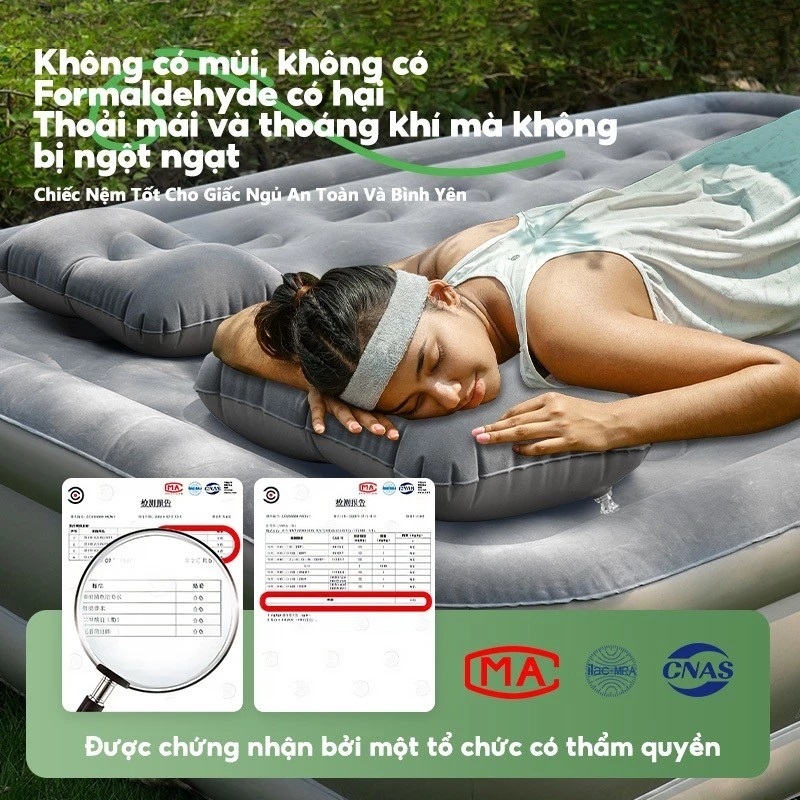 MODOFO Giường Hơi Tích Hợp Bơm Điện Tự Động, Chống Nước, Dùng Cắm Trại/Văn Phòng | BigBuy360 - bigbuy360.vn