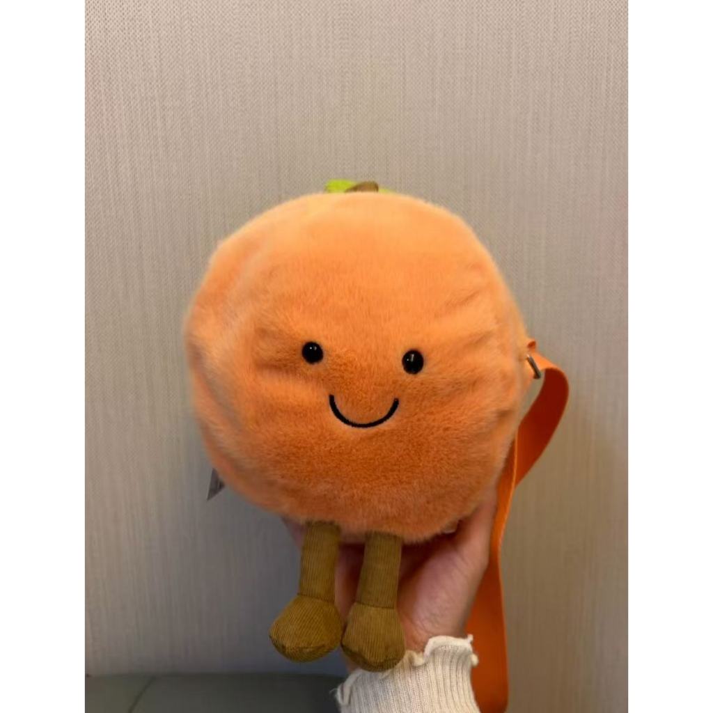 Túi Messenger đào đôi lá đào Jellycat Fruit Peach