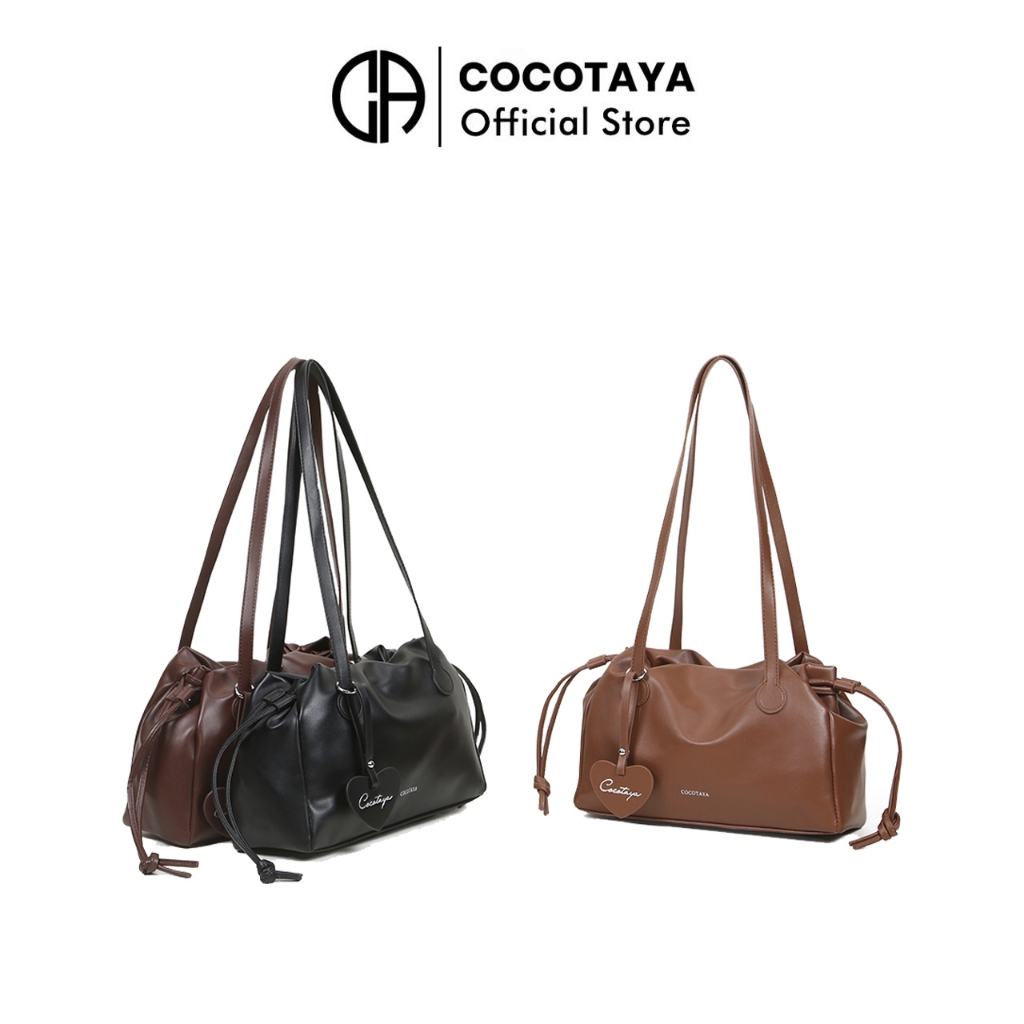 （COCOTAYA）Dannia Bag Túi đeo vai dây rút xếp ly phong cách mới, Túi xách nữ thông thường, Túi đeo nách | BigBuy360 - bigbuy360.vn