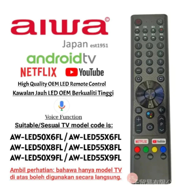 AIWA SMART TV ĐIỀU KHIỂN TỪ XA CHO aiwa android Smart LED TV Điều khiển từ xa bằng giọng nói với NET