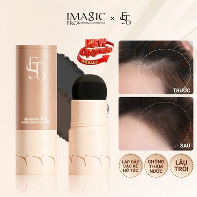 Phấn dặm chân tóc lông mày IMAGIC phục hồi tóc che phủ tự nhiên chống nước 2 màu trang điểm cho unisex