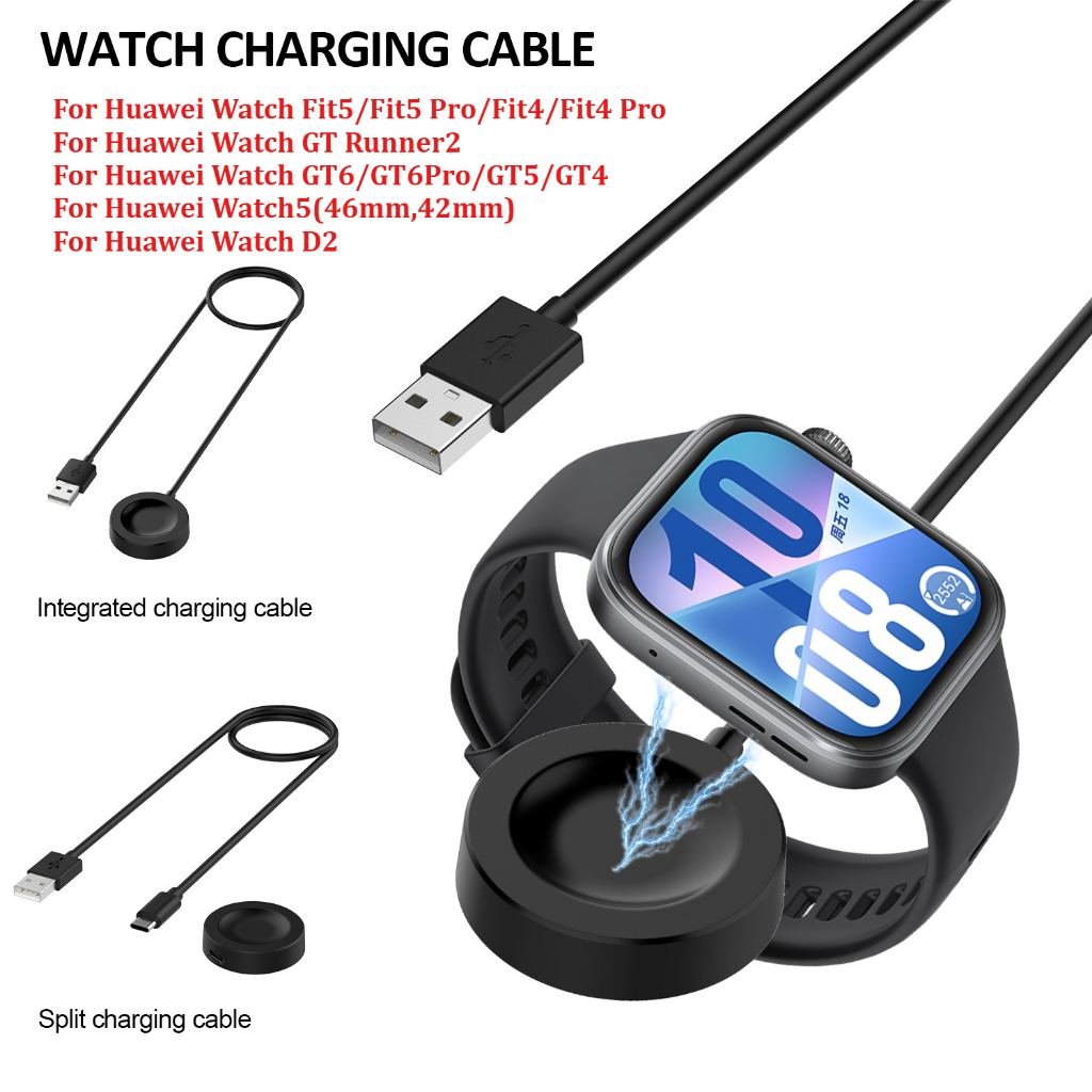 Đế sạc nhanh từ tính cho Huawei Watch Fit5 / 5Pro Fit4 / 4Pro GT5 GT6 Pro GT Runner 2 Cáp sạc di độn