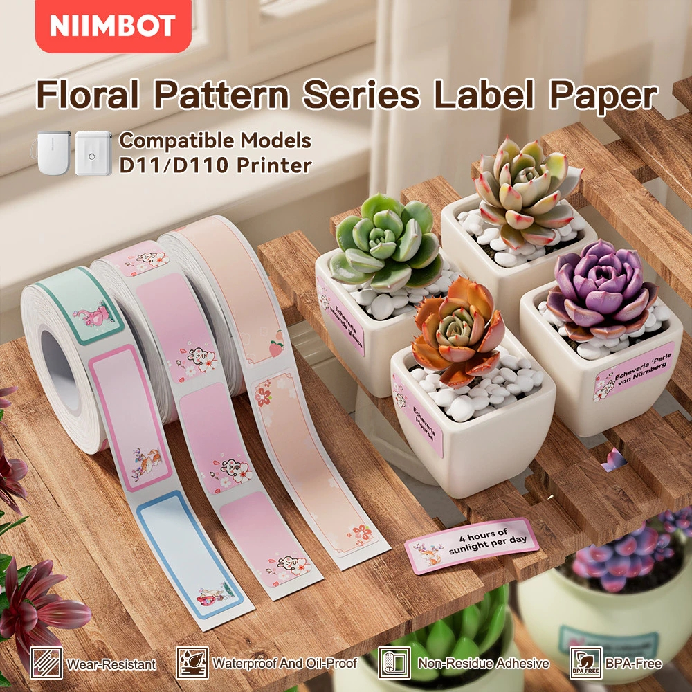 NIIMBOT D11 D110M D101 4 Chống Nhiệt Nhãn Băng Trang Trí Chống Thấm Nước Cho Nhà Bếp Gia Đình