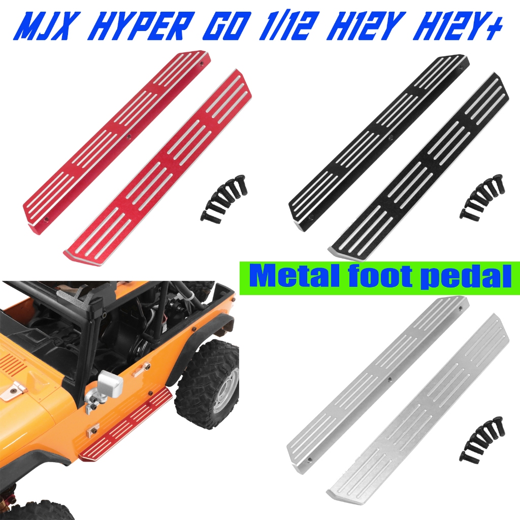 Dành Cho MJX Hyper go 1 / 12 H12Y H12Y + RC Xe Kim Loại Chạy Ban Nâng Cấp Bàn Đạp Trái Và Phải Phần