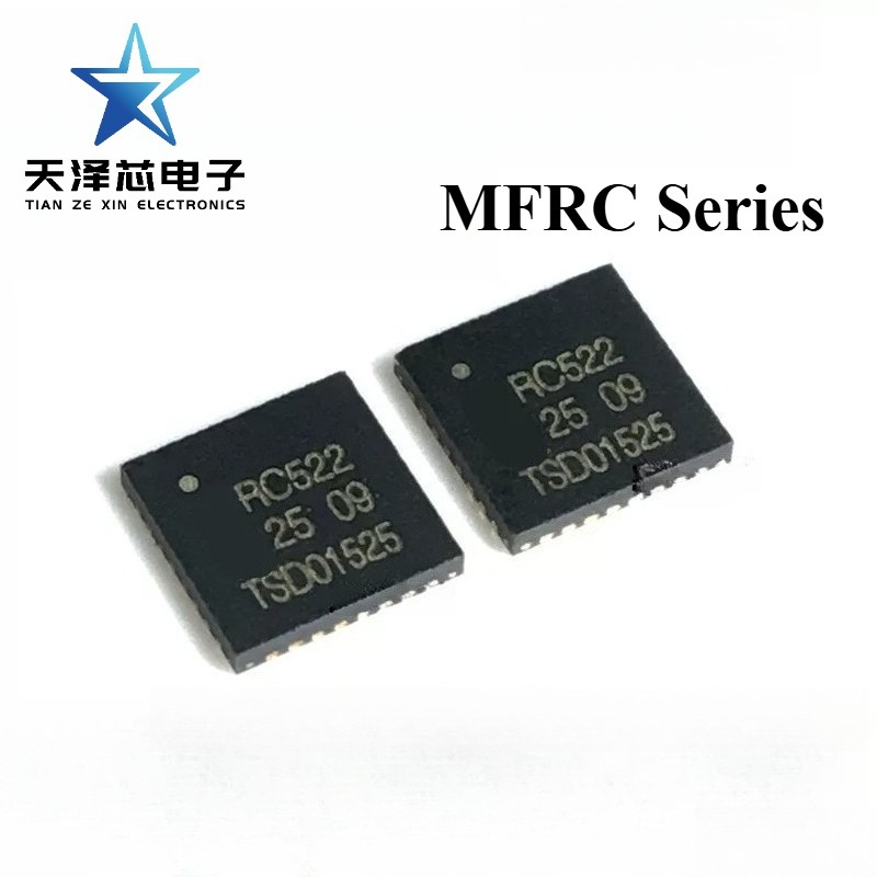 Thương Hiệu Mới Chính Hãng MFRC522 RC522 QFN32 523 Thẻ RF RFID Không Tiếp Xúc Đọc Viết Chip POS Máy 