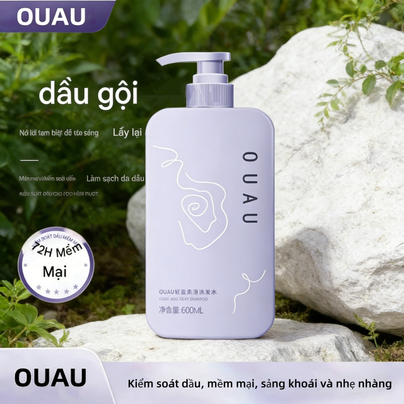 Dầu Gội OUAU Kiểm Soát Dầu Chống Rơi Làm Mới Nhẹ JKCK Dầu Xả Mịn Cải Thiện Khô Frizz Nuôi Dưỡng Tóc