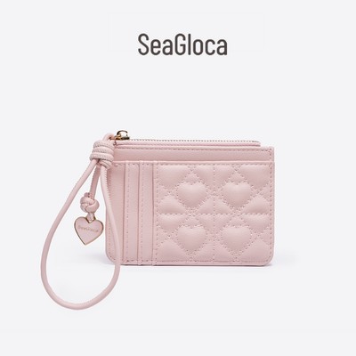 SeaGloca Quilted Bow Chain Card Holder Multi-Slot Di Động Sắp Xếp Cho Nữ Số 00001