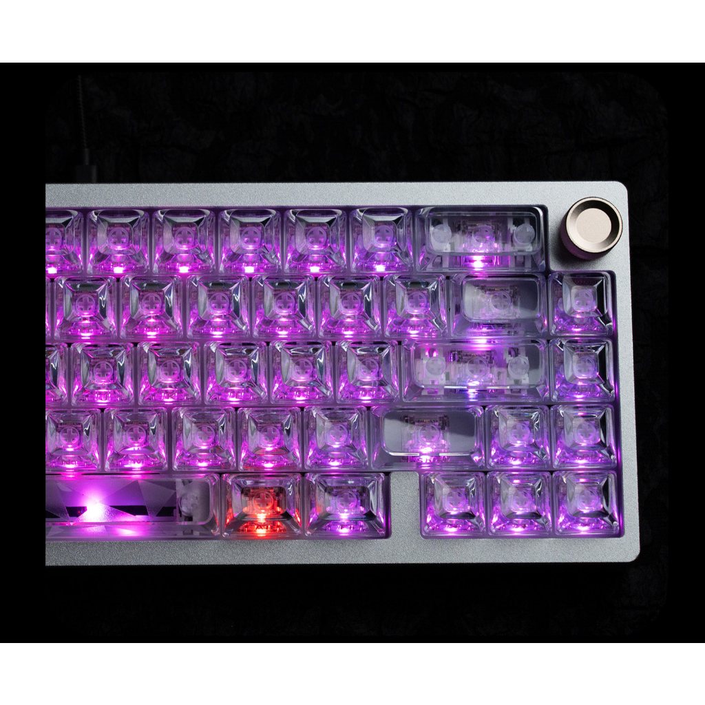 Womier 126 Phím Kim Cương Lấp Lánh RGB Tỏa Sáng Qua Keycaps ASA Profile Bộ Cá Tính Gateron / Cherry MX Bàn Phím Cơ | BigBuy360 - bigbuy360.vn