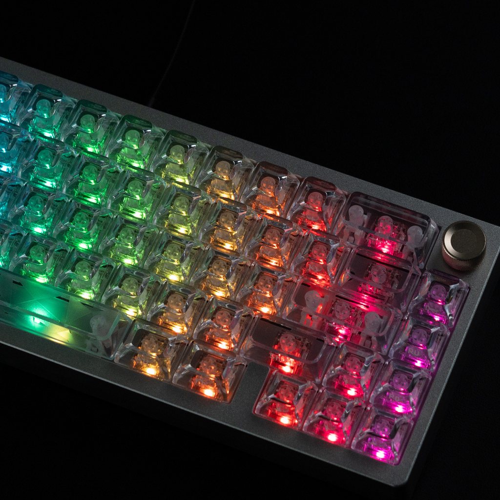 Womier 126 Phím Kim Cương Lấp Lánh RGB Tỏa Sáng Qua Keycaps ASA Profile Bộ Cá Tính Gateron / Cherry MX Bàn Phím Cơ | BigBuy360 - bigbuy360.vn