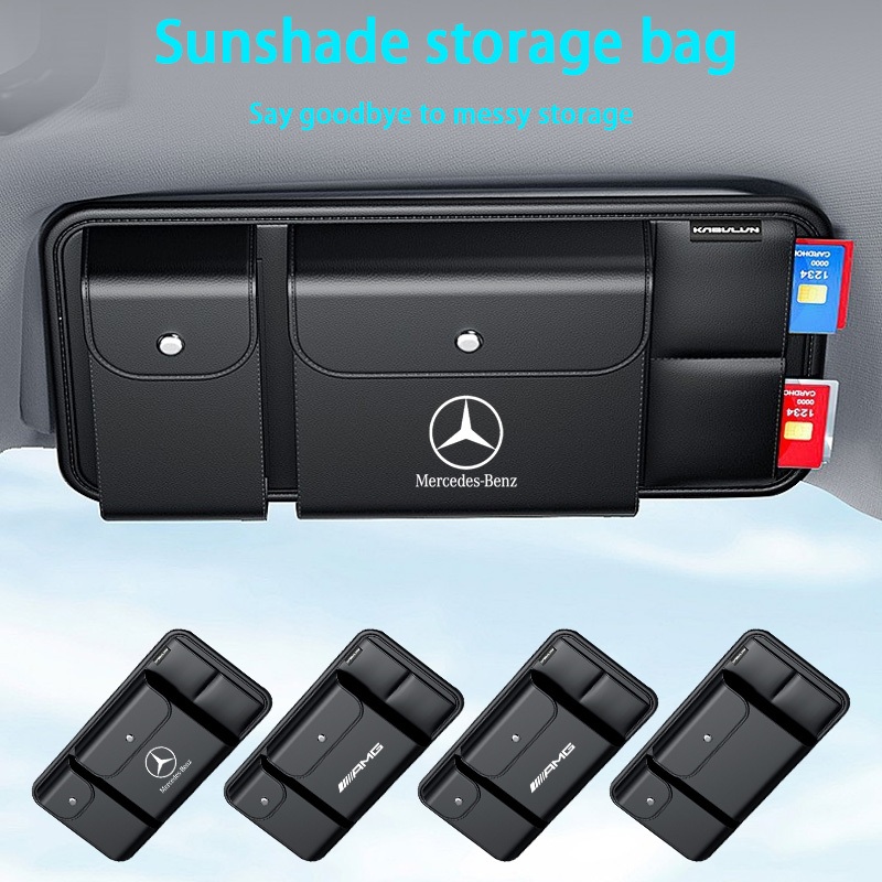 Xe Mercedes Benz Da Che Nắng Tổ Chức Đa Năng Kẹp Kính & Kẹp Tài Liệu A-level B-level C-level E-level