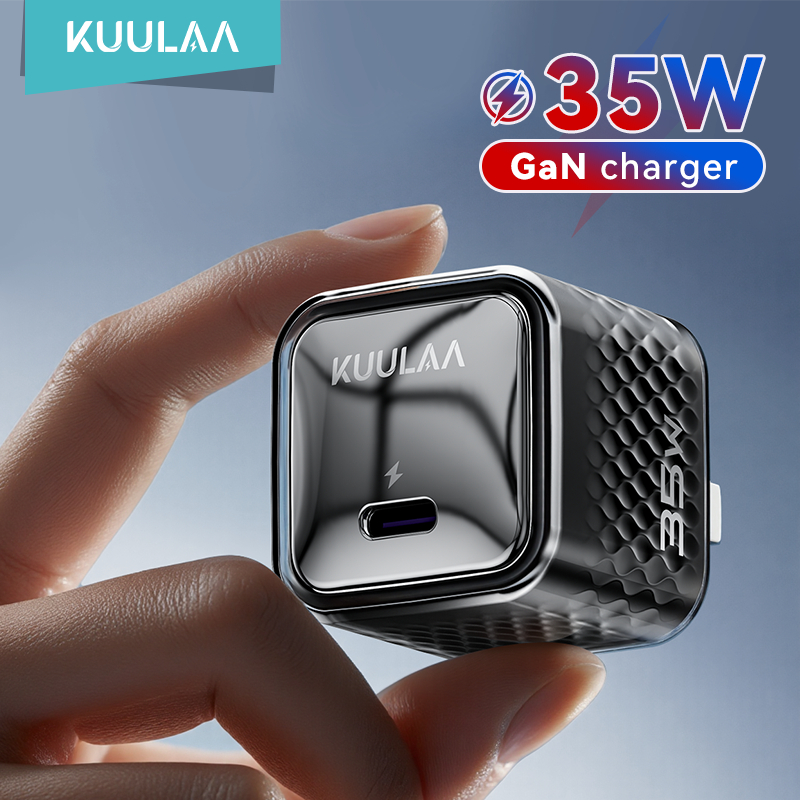 Đầu sạc nhanh KUULAA Mini GaN 35W Type-C, Thích hợp cho iPhone 6-17 Series Android