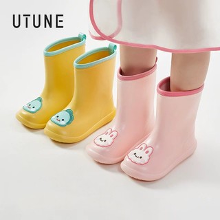 UTUNE Bé Gái Giày Đi Mưa Bé Trai Giày Đi Mưa Hoạt Hình Dễ Thương EVA Chống Thấm Nước Chống Trơn Trượt Nhẹ Thoải Mái Nước Chơi Giày
