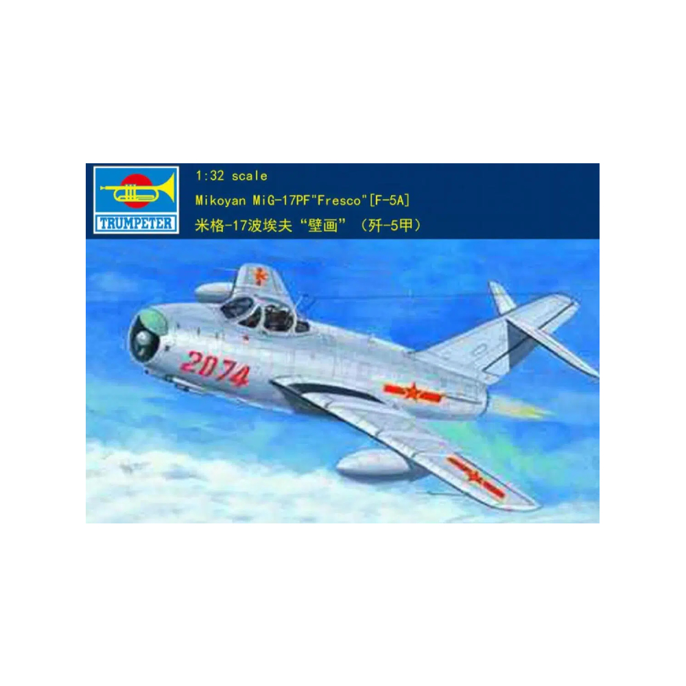Trumpeter 1 / 32 02206 Mikoyan MIG-17PF "Fresco" (F-5A) Trumpeter 1 / 32 MIG-17 Poeve "Bức tranh tườ