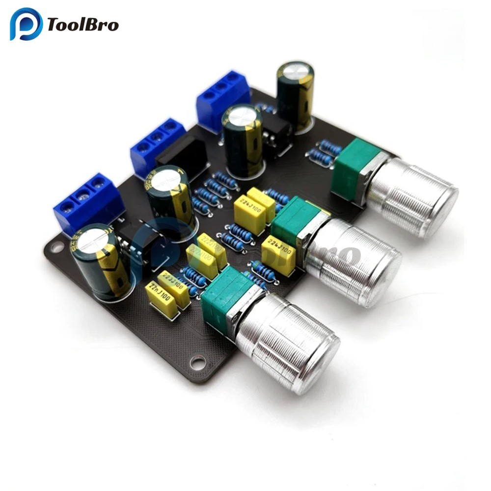 Dual NE5532 Tone Stereo Preamplifier Board Âm Thanh HiFi Amprifier Equalizer Preamp Treble Bass Tone