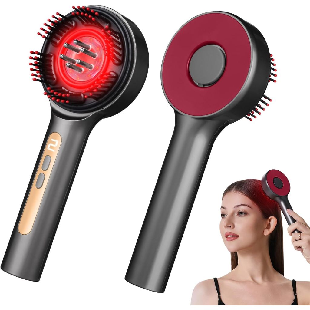 Máy mát xa da đầu bằng điện, Máy bôi dầu tóc 3 trong 1 & Máy mát xa đầu điện không dây, Bàn chải da 
