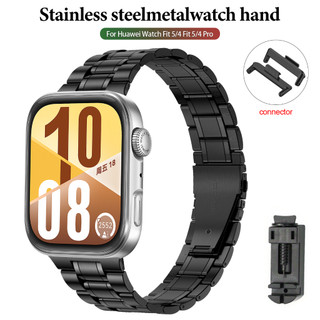 Dành cho Huawei Watch Fit 5 / 4 Fit5 / 4 Pro Kim loại thép không gỉ, Thay thế doanh nghiệp sang trọng 5 hạt có đầu nối và công cụ