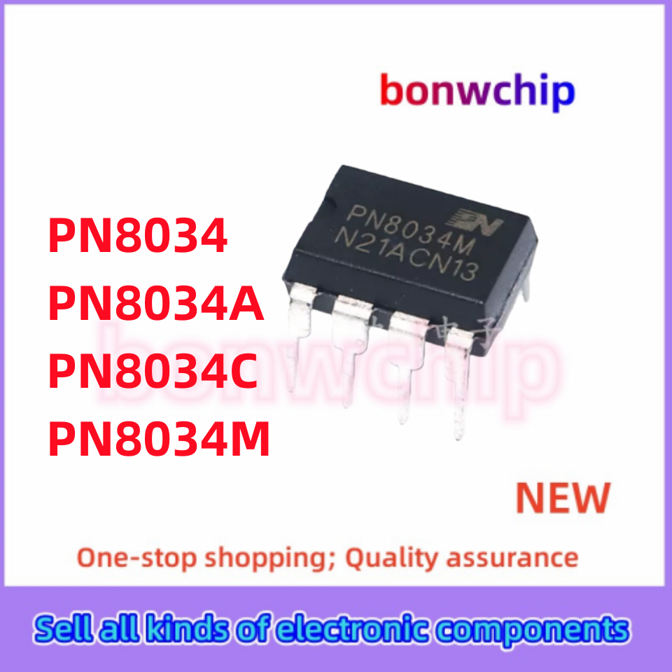 5 Cái / lốc Thương Hiệu Mới PN8034 PN8034M PN8034A PN8034C Bao Bì DIP7 In-Line Power Control Chip CI