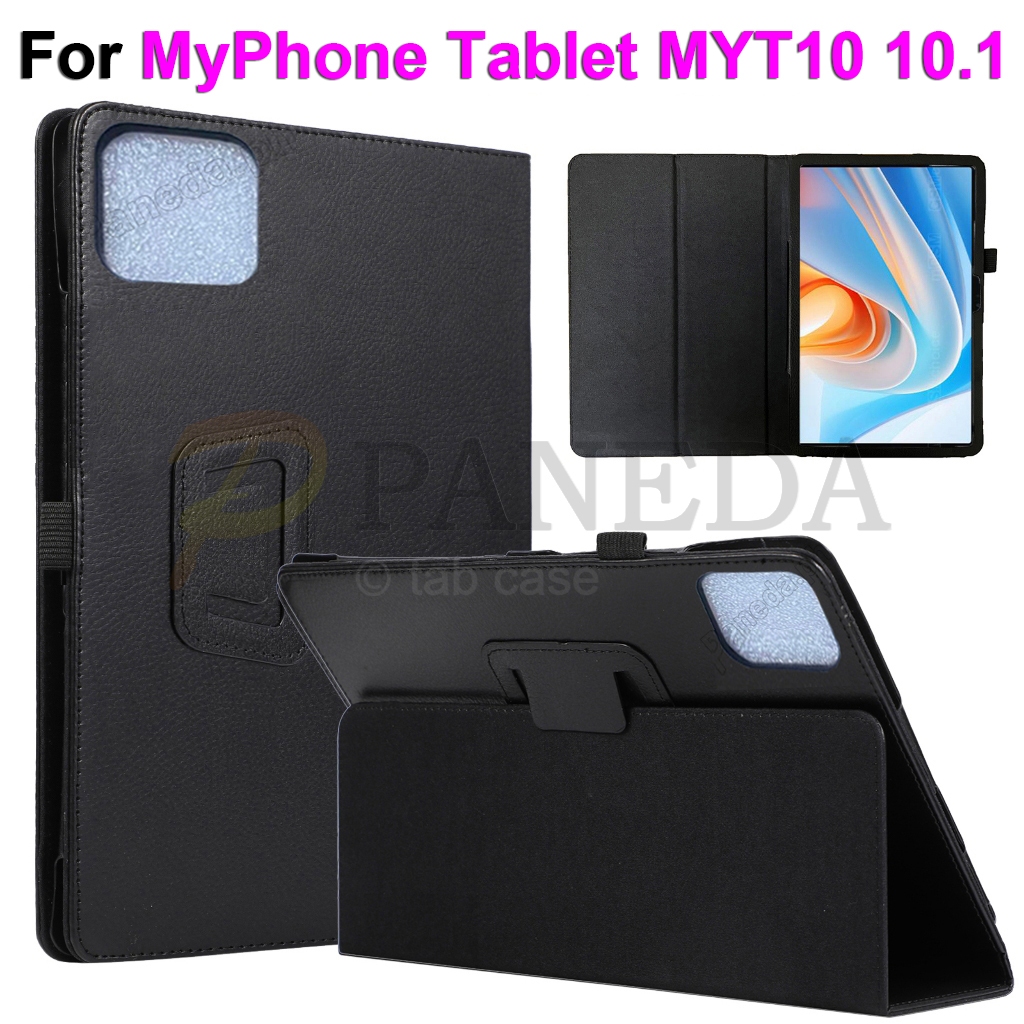 Ốp Lưng Đa Năng Cho Máy Tính Bảng MyPhone Tablet MYT10 10.1 Thời Trang Họa Tiết Litchi Flip Stand Co