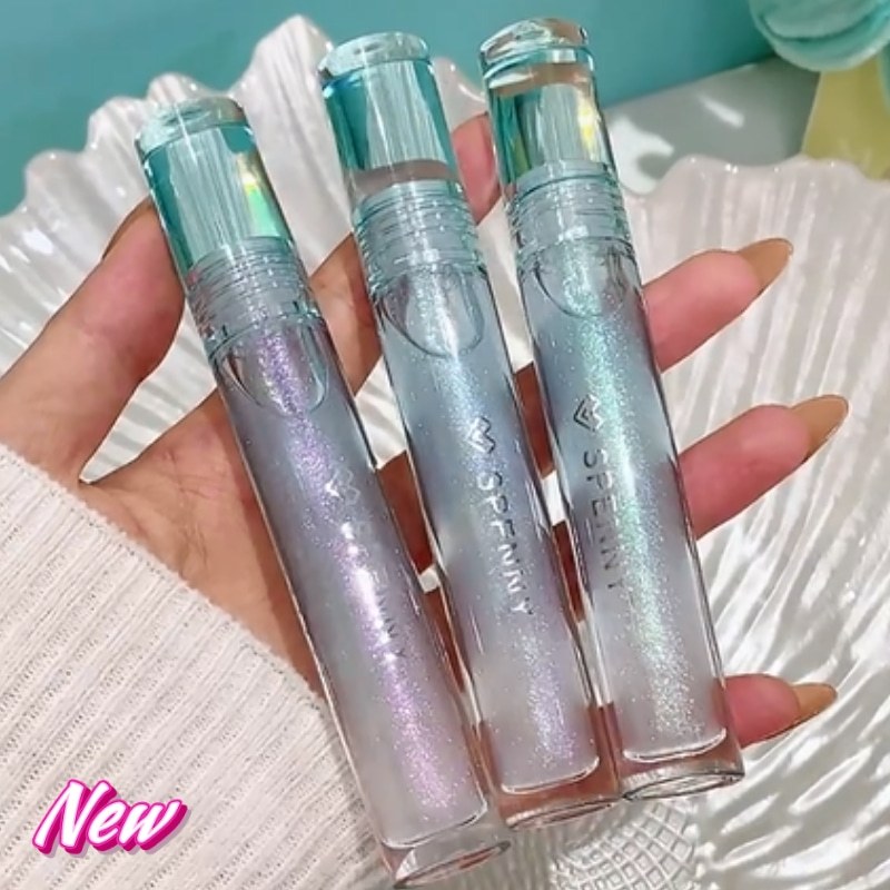 Spenny / Spenny Kim Cương Lấp Lánh Son Bóng Phong Cách Mới Dưỡng Ẩm Gương Mịn Lấp Lánh Son Bóng Nước