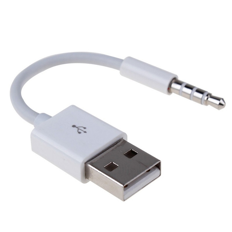 2 Cái / lốc 3.5 Mm Nam Jack Sang Cáp Sạc USB Cho iPod Shuffle / MP3 MP4 Máy Nghe Nhạc / Tai Nghe