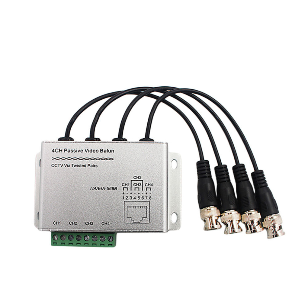 Bán chạy 4 kênh video thụ động balun thu phát hd cvi tvi ahd video balun cho camera quan sát