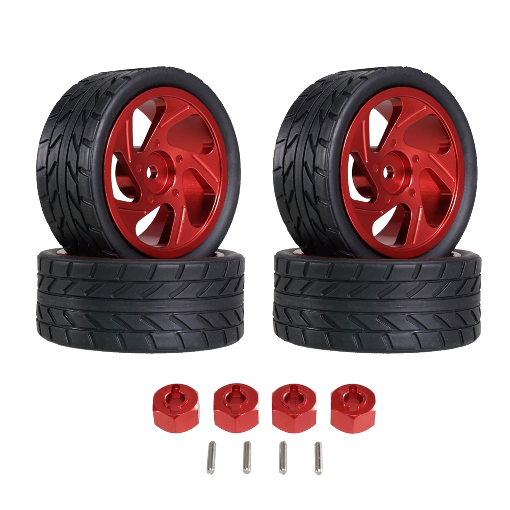 Dành Cho MJX Hyper go 1 / 14 14301 14302 14303 RC Xe Kim Loại Bánh Xe Trung Tâm Lốp Nâng Cấp Lốp 12 