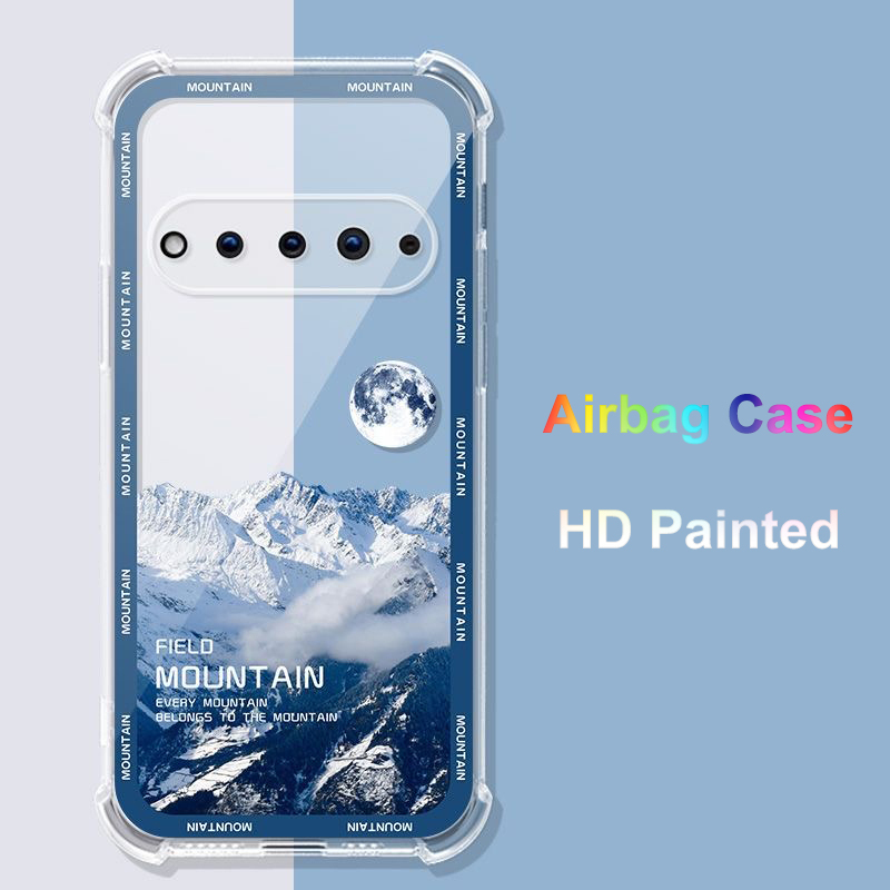 Dành Cho Điện Thoại AI Tự Nhiên Vỏ Pha Lê Cho Tự Nhiên AIPhone wifi HD Sơn Túi Khí 360 Bảo Vệ Mờ Mặt