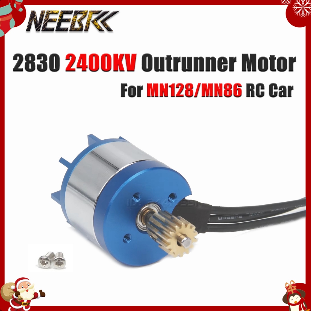 NEEBRC 2830 2400KV Outrunner Crawler Động cơ không chổi than 14T Gear cho 1 / 12 RC Off Road Car MN1