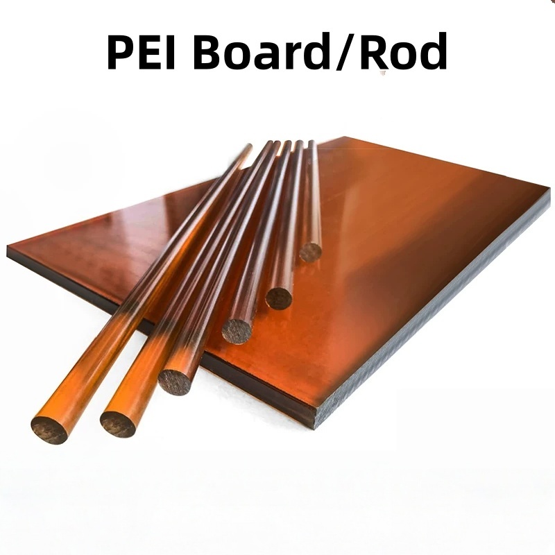 Bảng PEI màu hổ phách có PEI polyimide chống tĩnh điện và gia cố bằng sợi
