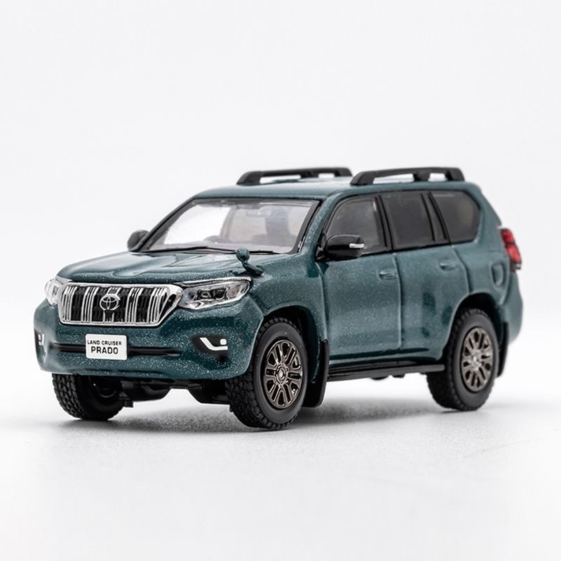 GCD 1: 64 Toyota Prado 150 Land Cruiser Hợp kim xanh đậm Bộ sưu tập mô hình xe hơi Đồ trang trí