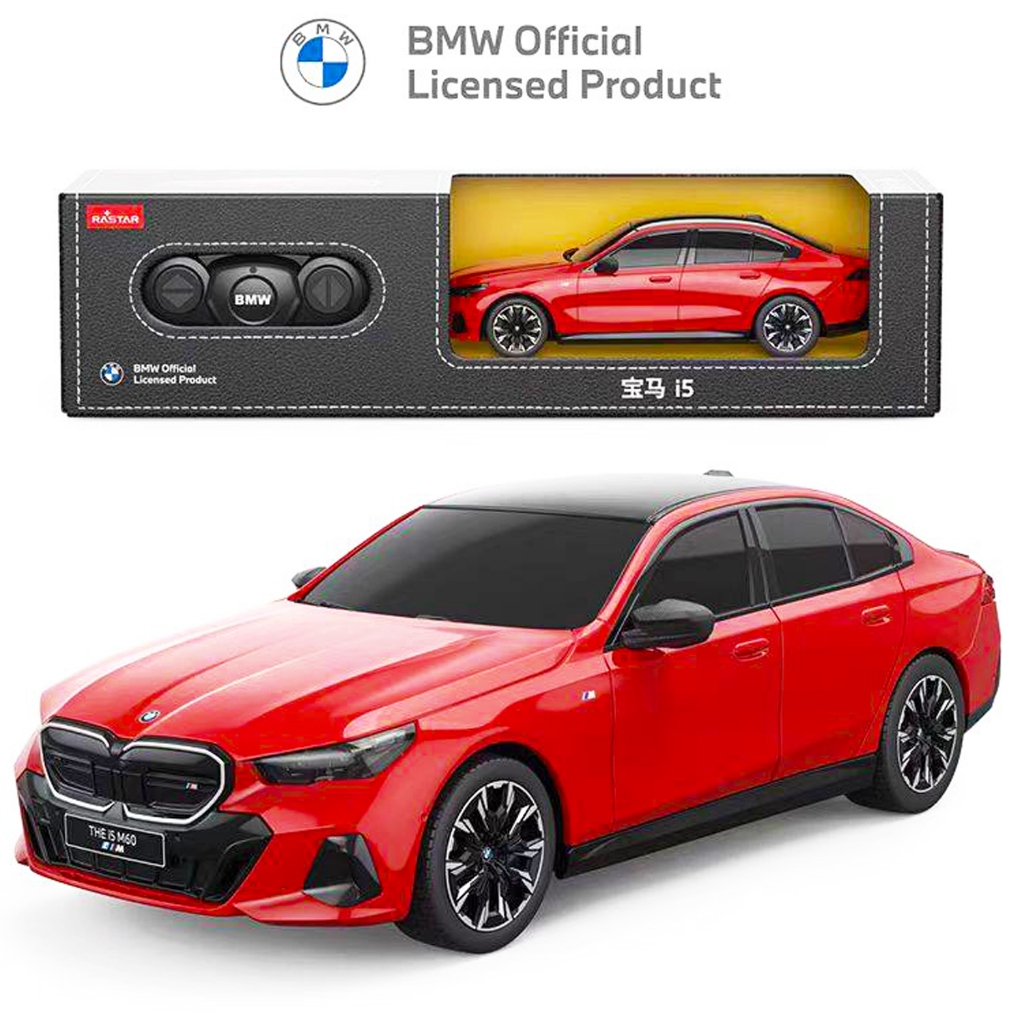 BMW i5 M60 RC Car 1: 24 Model RC Car Sạc USB Điều Khiển Từ Xa Xe Bé Trai Bộ Sưu Tập Phiên Bản