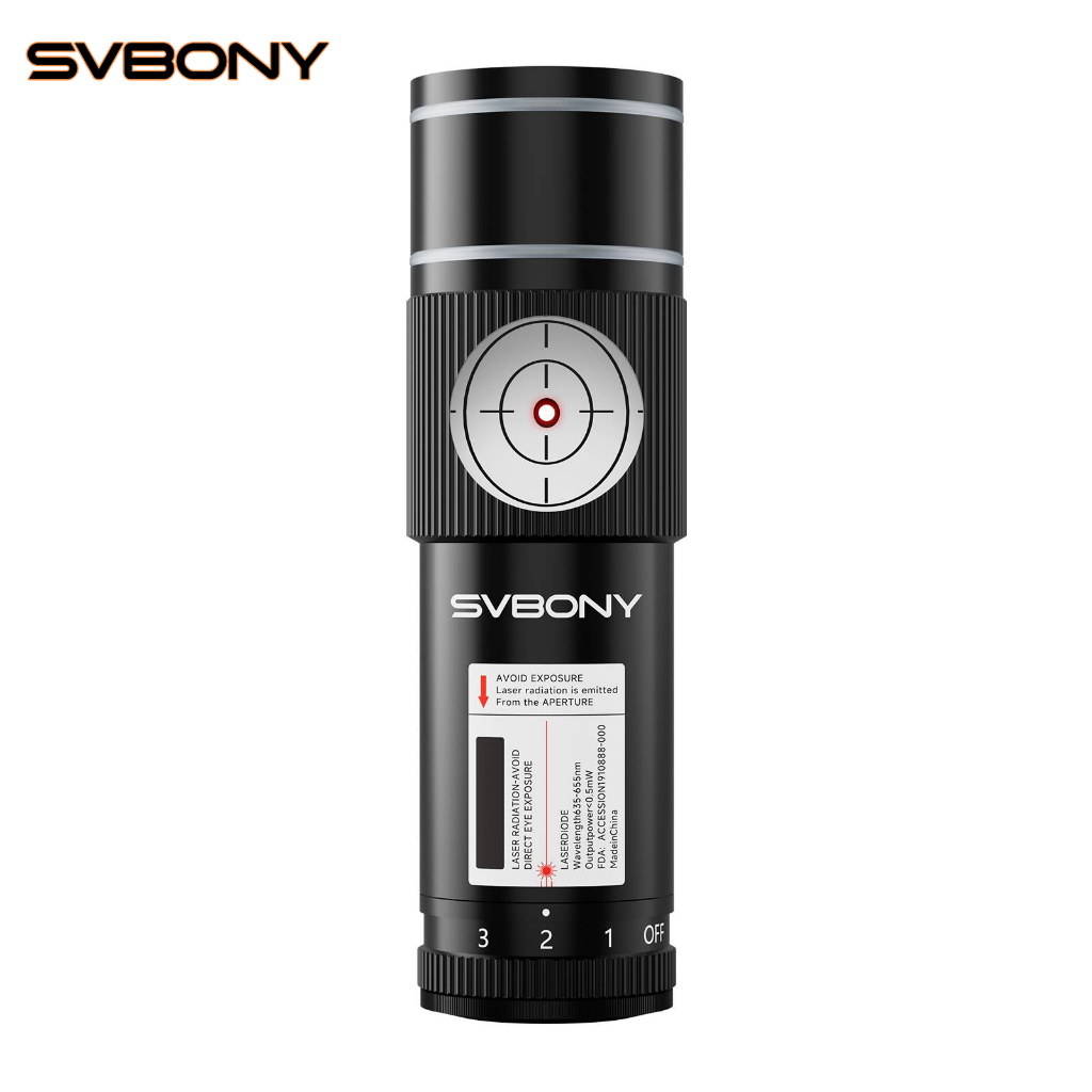 Svbony SV121 Máy Va Chạm Laser Đỏ Có Thể Điều Chỉnh Deluxe 1.25 inch Va Chạm Thị Kính Cho Kính Thiên