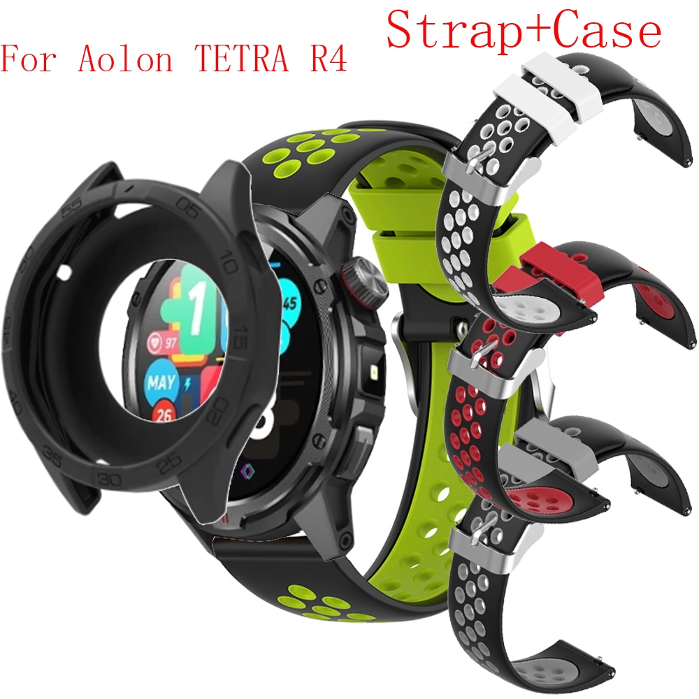 Aolon TETRA R4 Đồng Hồ Thông Minh Vỏ Màn Hình Vỏ Bảo Vệ Accessorie Cho Aolon TETRA R4 Dây Đeo Dây Si