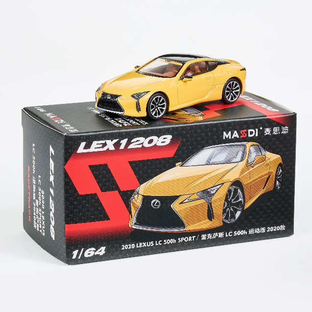 Masdi 1 / 64 Lexus LC500h Hợp Kim Vàng Diecast Xe Mô Hình Sưu Tập